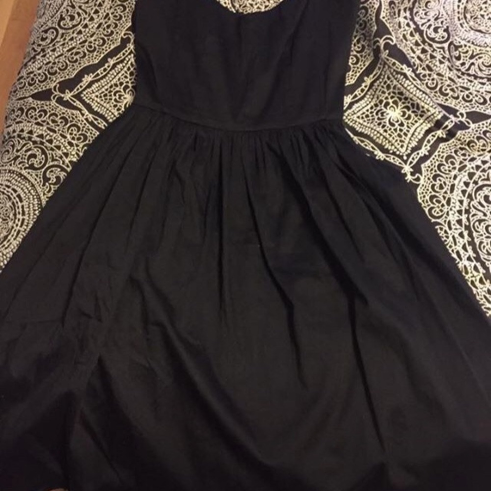 Bloomingdales Aqua Black Dress